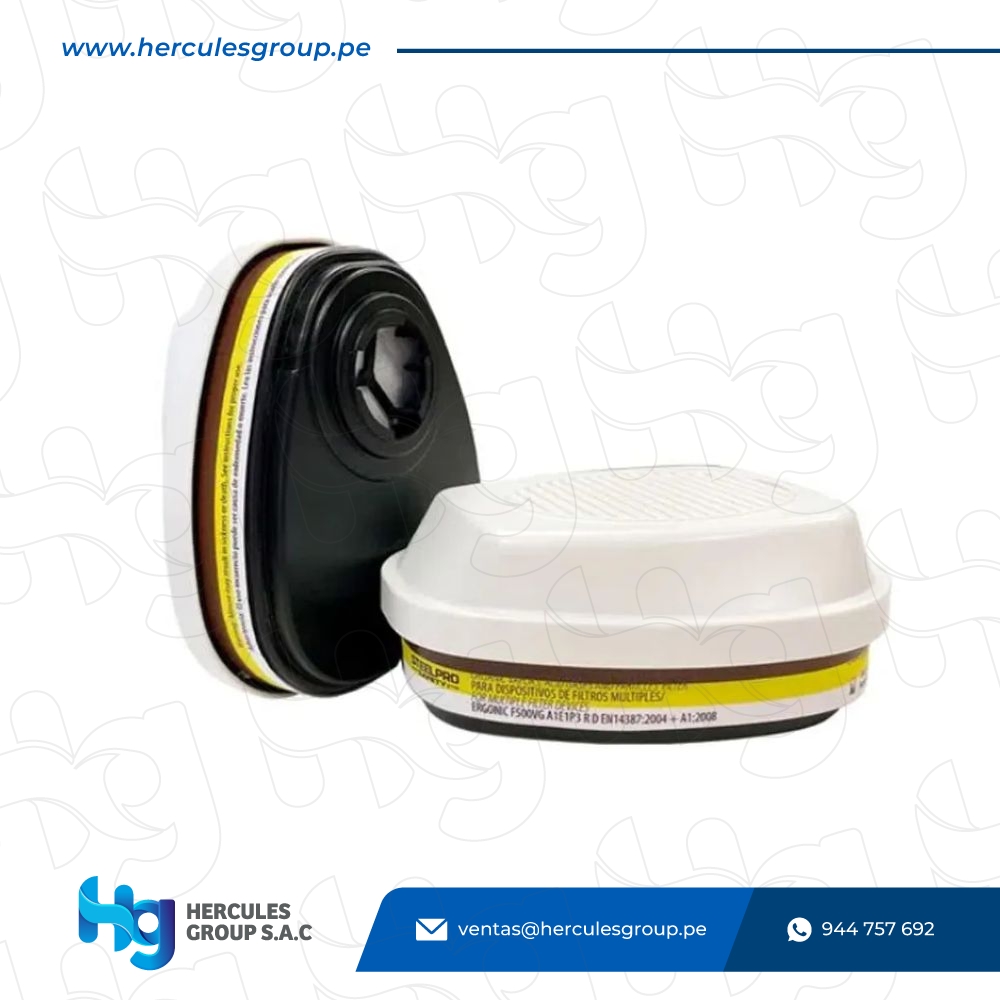 ERGONIC Filtro F500VG A1E1 P3 R Voga y Particulas (Tipo Cartucho Mixto)