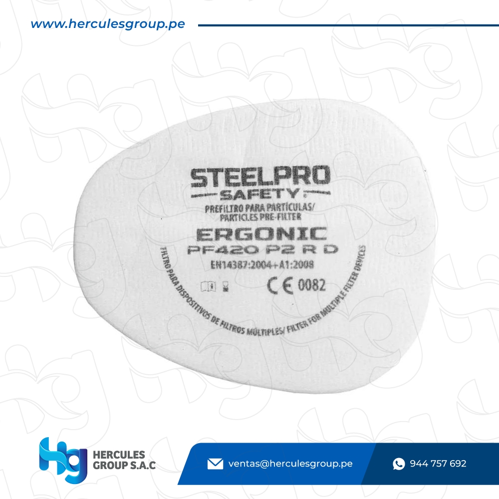 ERGONIC PREFILTRO PF420 P2 R D (PAQ X 10)