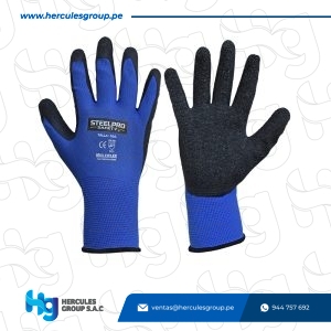 GUANTE MULTIFLEX POLIESTER LATEX STEELPRO