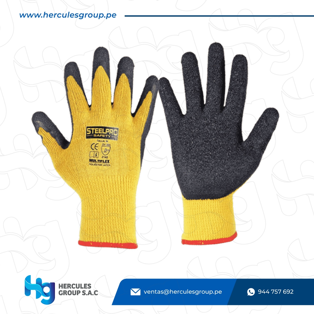 GUANTE MULTIFLEX LATEX STEELPRO