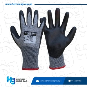 GUANTE MULTIFLEX MC301 CUT-3 PU GRIS/NEGRO
