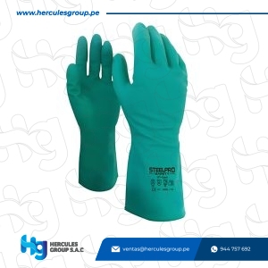 GUANTE NITRILO STEELPRO 18”-22MIL S/FLOCK PLUS