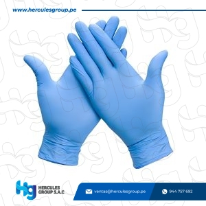 GUANTE DE NITRILO DESECHABLE SIN POLVO (100 UNDS) STEELPRO