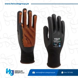 GUANTE MULTIFLEX RECYCLED NITRILO DOTS 3/4