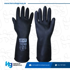 GUANTES INDUSTRIAL DE JEBE CALIBRE 35 ZEUS